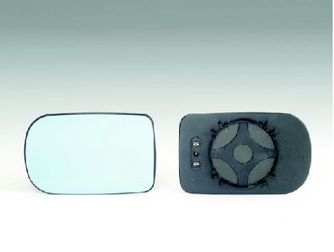 Glace De Rétroviseur Droit Chauffante Asphérique Bleue Pour BMW Série 3 E46 / Série 5 E39 - Réf. 51168250438