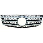 Grille de calandre, noire et chromée