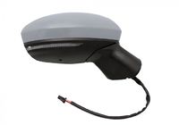 Rétroviseur gauche, électrique, chauffant, rabattement électrique, clignotant, sonde de température, avec alerte de sortie de voie, à peindre