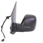 Rétroviseur gauche, complet, électrique, glace convexe, chauffant, à peindre, 5 pins