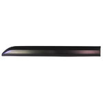 Moulure de porte coulissante droite, noire, modèle L2