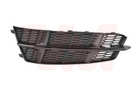 Grille de pare-chocs avant gauche, noire brillante, sans emplacement antibrouillard, modèle après 06/2016