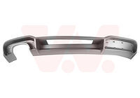 Spoiler inférieure pare-chocs arrière, position : centrale, sans emplacement moulure, teinte : gris, sortie échappement à gauche 2 tubes, pour finition pack extérieur S-Line