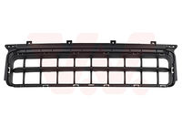 Grille de pare-chocs avant centrale, noire, sans emplacements radars, modèle One D