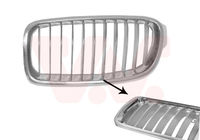 Grille gauche de calandre, grise et chromée, modèle Modern line