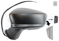 Rétroviseur gauche, électrique, chauffant, rabattement électrique, clignotant, side assist, angle mort, à peindre