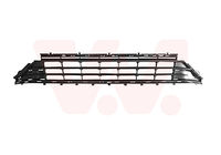 Grille inférieure centrale position : centrale, sans moulure chromée, sans emplacement moulure, teinte : noir, montage sans moulure chromée - sauf finitions Alltrack / Golf R / pack extérieur R-Line