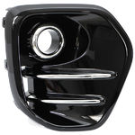 Enjoliveur antibrouillard droite, teinte : noir brillant, antibrouillard rond