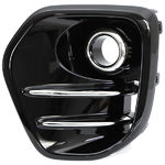 Enjoliveur antibrouillard gauche, teinte : noir brillant, antibrouillard rond