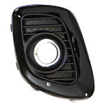 Grille droite de pare-chocs avant, noire, avec emplacement antibrouillard