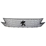Grille de calandre, véhicule avec grille dark et sabot peint, modèle sans vision nocturne, gris métal kurtz