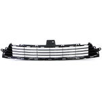 Grille inférieure avant central, position : centrale, avec emplacement moulure, teinte : noir brillant