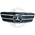 Grille de calandre noire + chromé