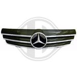 Grille de calandre noire + chromé / sans logo