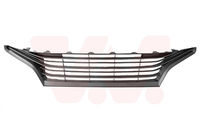 Grille inferieure avant centrale, position : centrale, teinte : noir, montage avec barrettes - livré avec moulure noire - sauf finition gr