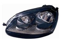Phare gauche / fond noir/chromé / lampes H7+H7