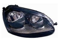 Phare droit / fond noir/chromé / lampes H7+H7