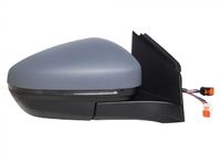 Rétroviseur droit, complet, électrique, glace convexe, chauffant, à peindre, rabattable électriquement, avec clignotant, sonde température, avec éclairage au sol, 12 pins