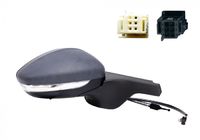 Rétroviseur droit, complet, mécanique, glace convexe, à peindre, avec clignotant, sonde température, 4 pins