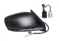 Rétroviseur droit, complet, électrique, glace convexe, chauffant, à peindre, rabattable électriquement, avec clignotant, sonde température, modèle avec détecteur angle mort, 13 pins