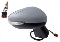 Rétroviseur droit, complet, électrique, glace convexe, chauffant, à peindre, avec clignotant, sonde température, 8 pins