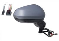 Rétroviseur droit, complet, électrique, glace convexe, chauffant, à peindre, rabattable électriquement, avec clignotant, avec mémoire, 2 pins, 14 pins