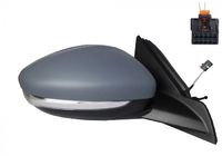 Rétroviseur droit, complet, mécanique, glace convexe, à peindre, avec clignotant, sonde température, wy5w, 4 pins