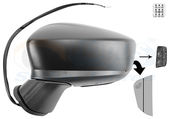 Rétroviseur gauche, électrique, chauffant, rabattement électrique, clignotant, side assist, angle mort, à peindre MAZDA 3 OEM BJE469181G