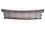 Grille inférieure noir avant, position centrale, teinte noir, se monte uniquement sur face avant avec le gros logo et la calandre, losange sur calandre, compatible à partir de 01/2012 pour RENAULT GRAND SCENIC DE 04/2009 A 08/2016