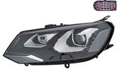 Phare gauche xénon AFS, technologie xénon, feu de jour LED, compatible jusqu'à 10/2014 pour VOLKSWAGEN TOUAREG DE 06/2010 A 12/2014