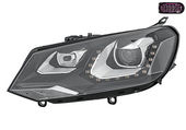 Phare gauche xénon dynamique, technologie xénon, montage associé à la présence d'une caméra dans la calandre, feu de jour LED, compatible jusqu'à 10/2014 pour VOLKSWAGEN TOUAREG DE 06/2010 A 12/2014