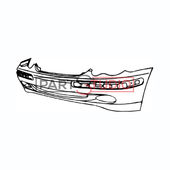 Pare-Chocs Avant Mercedes Classe C OEM 2038850025