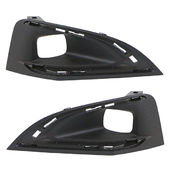 Jeu enjoliveur antibrouillard droit et gauche, teinte noir, avant, pour véhicule avec phares LED pour PEUGEOT 3008 A PARTIR DE 10/2020